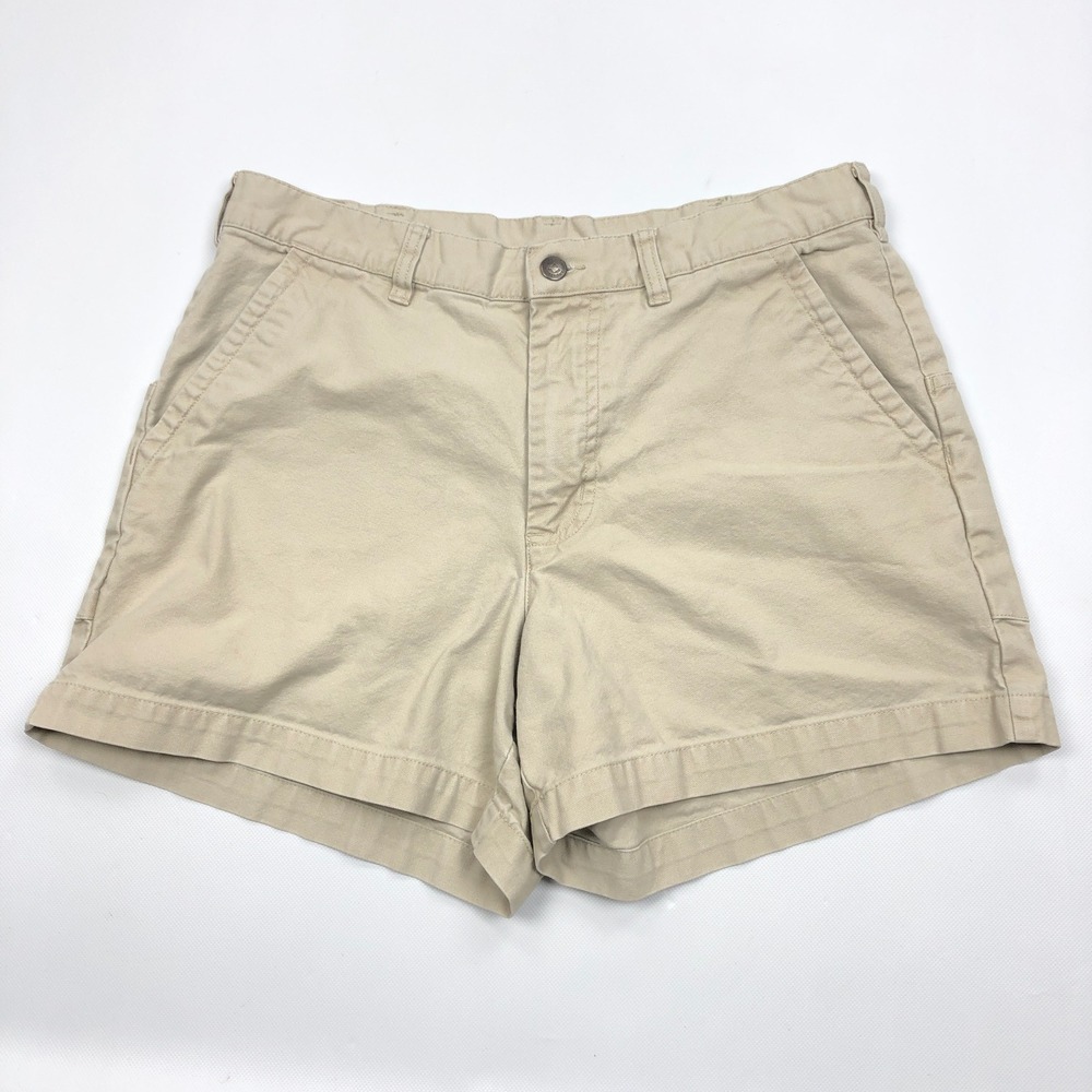Patagonia Stand Up Shorts 5" Mens 34 Khaki Organic Cotton Canvas 57221
